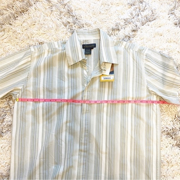 NWTs of the earth | 100% Organic Cotton Senna Strip Button Down Size 2X - Picture 7 of 8